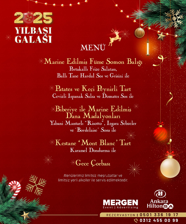 HiltonSA Ankara Yılbaşı Programı 2025