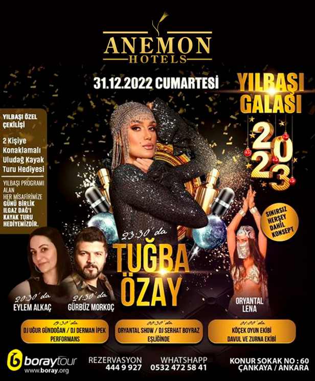 Anemon Ankara Otel 2023 Yılbaşı 
