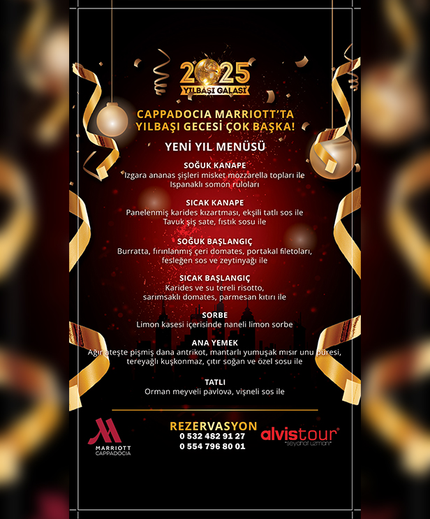 Cappadocia Marriott Hotel Yılbaşı Programı 2025