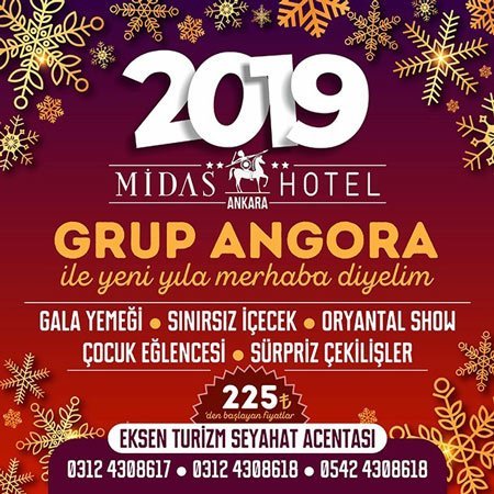 Midas Hotel Yılbaşı Programı 2019