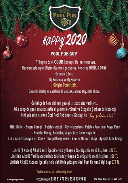 Pool Pub GOP Yılbaşı 2020