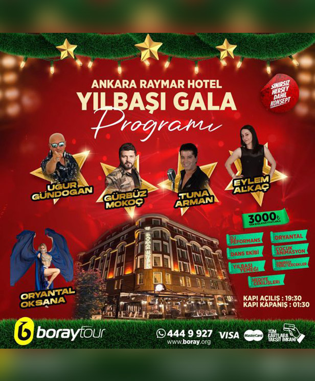 Raymar Hotel Ankara Yılbaşı Programı 2024