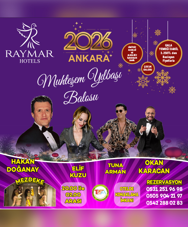 Raymar Hotels Ankara 2026 Yılbaşı