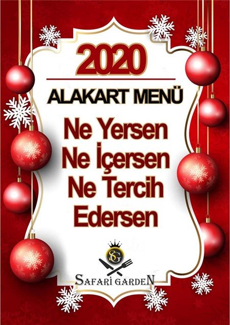 Safari Garden Restaurant Yılbaşı 2020