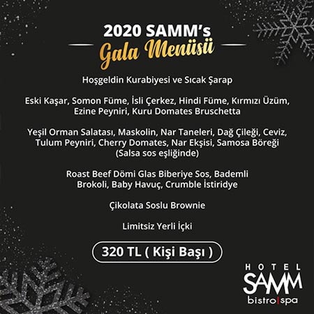 Samm Hotel Ankara Yılbaşı 2020 Programı