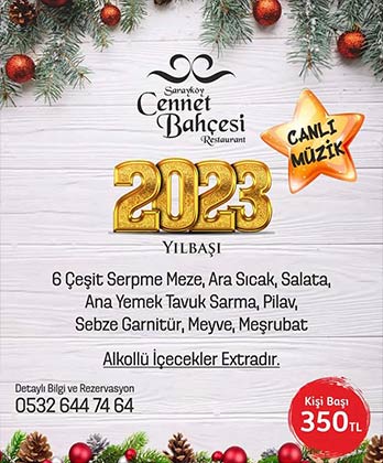 Sarayköy Cennet Bahçesi Yılbaşı 2023