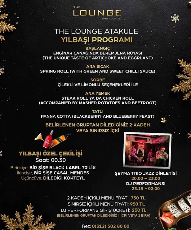 The Lounge Atakule Yılbaşı 2023